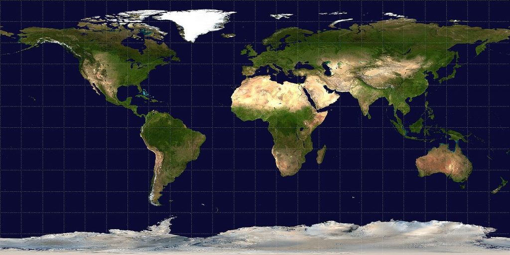विश्व नक्सा - NASA Visible Earth / Mdf, Public Domain, Wikimedia Commons